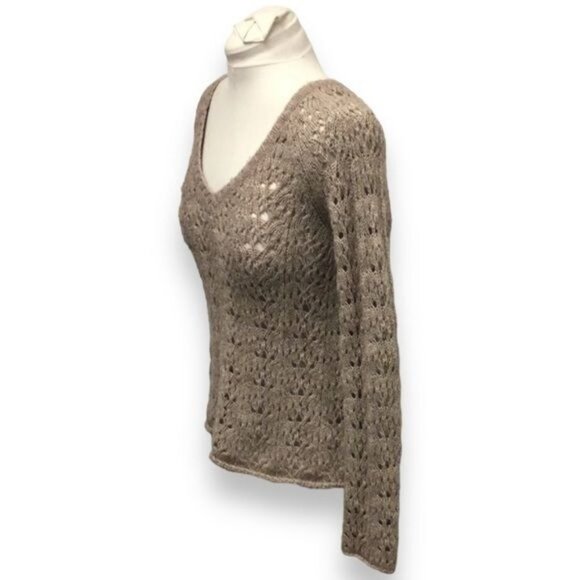 American Eagle Women’s V Neck Loose Knit Wool Blend Sweater, size M - Picture 5 of 11